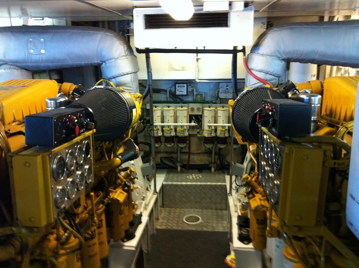 a room with machinery aboard ZANTINO III Yacht for Sale