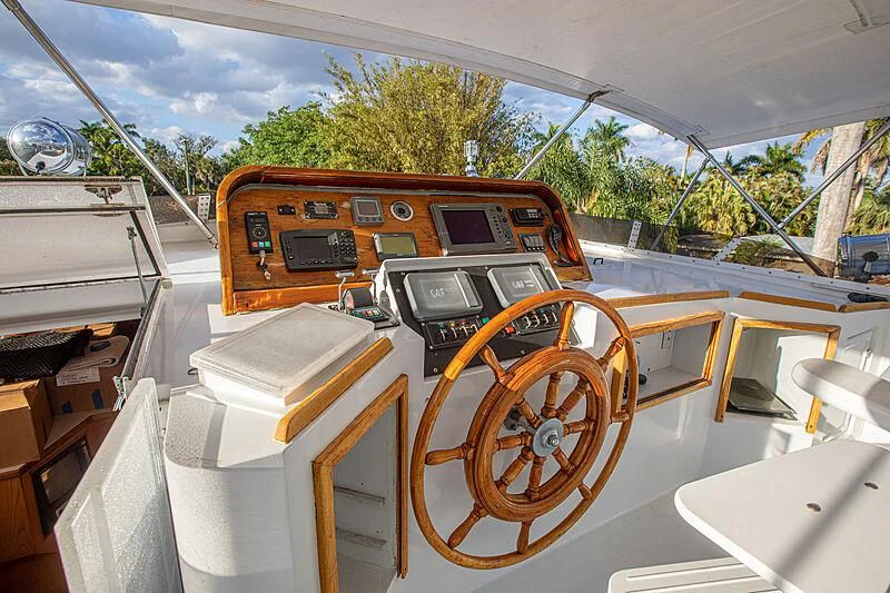 a car on a road aboard ZANTINO III Yacht for Sale