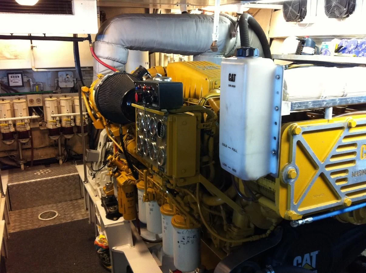 a machine in a factory aboard ZANTINO III Yacht for Sale