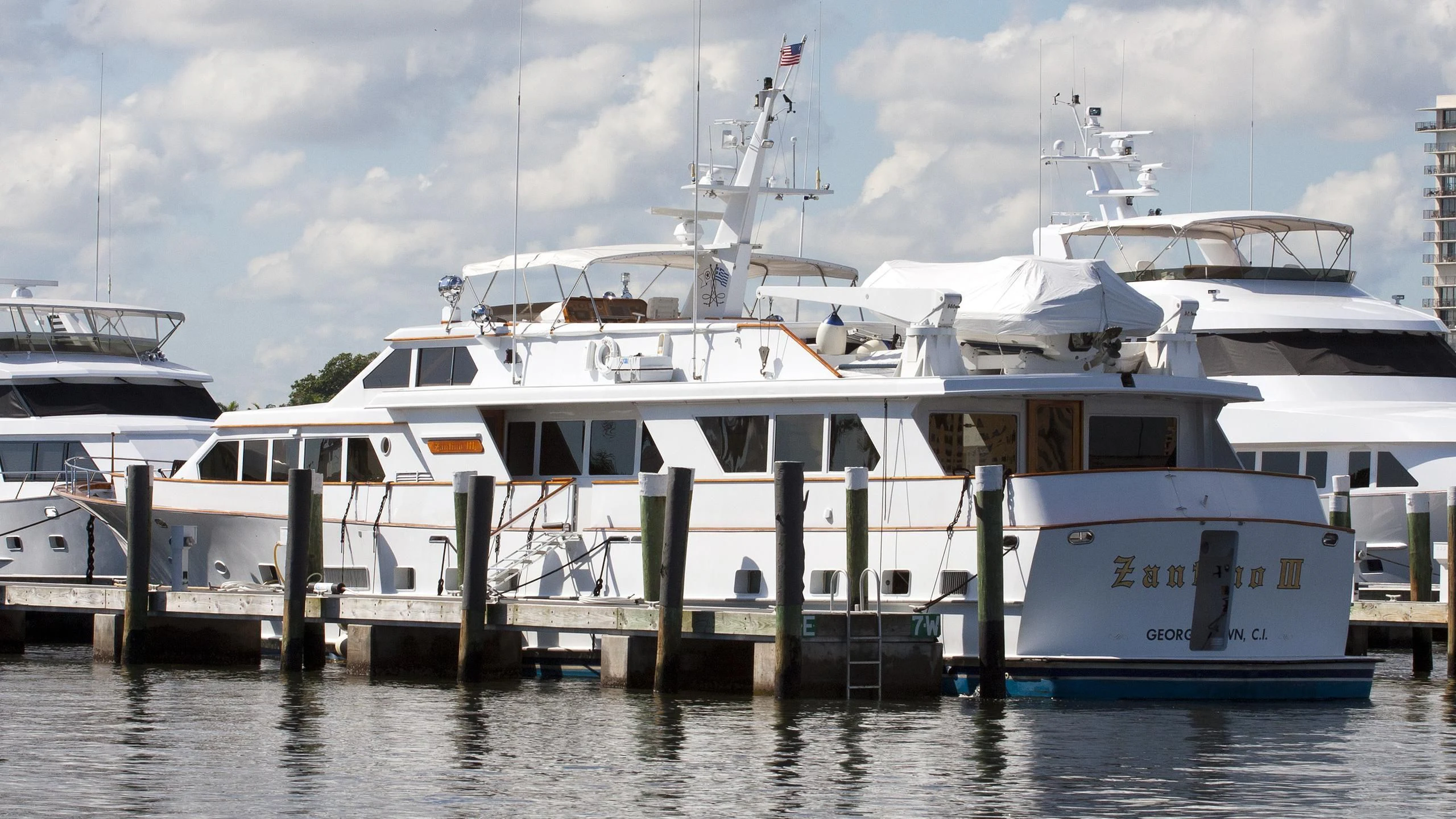 a group of boats docked aboard ZANTINO III Yacht for Sale