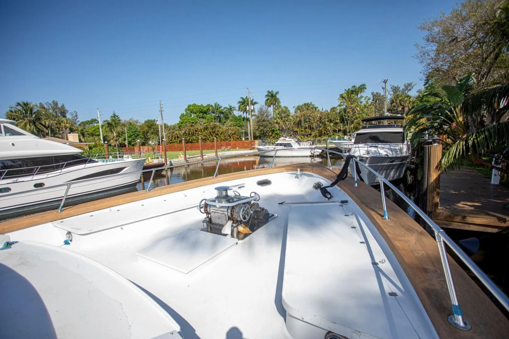 a boat parked on a dock aboard ZANTINO III Yacht for Sale