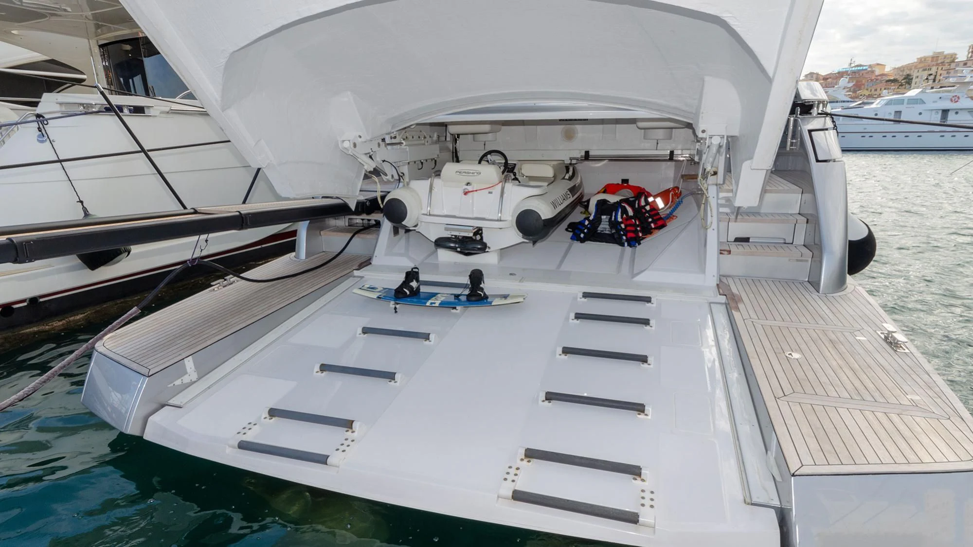 a boat on the water aboard BAGHEERA Yacht for Sale