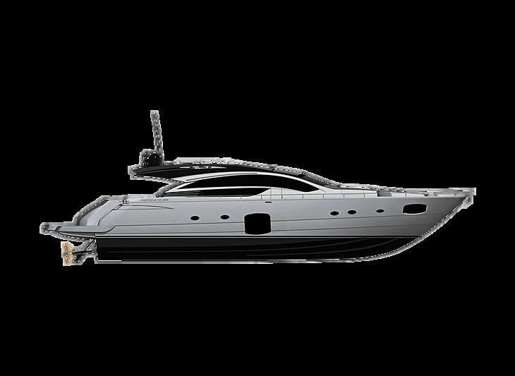 a white and black space ship aboard BAGHEERA Yacht for Sale