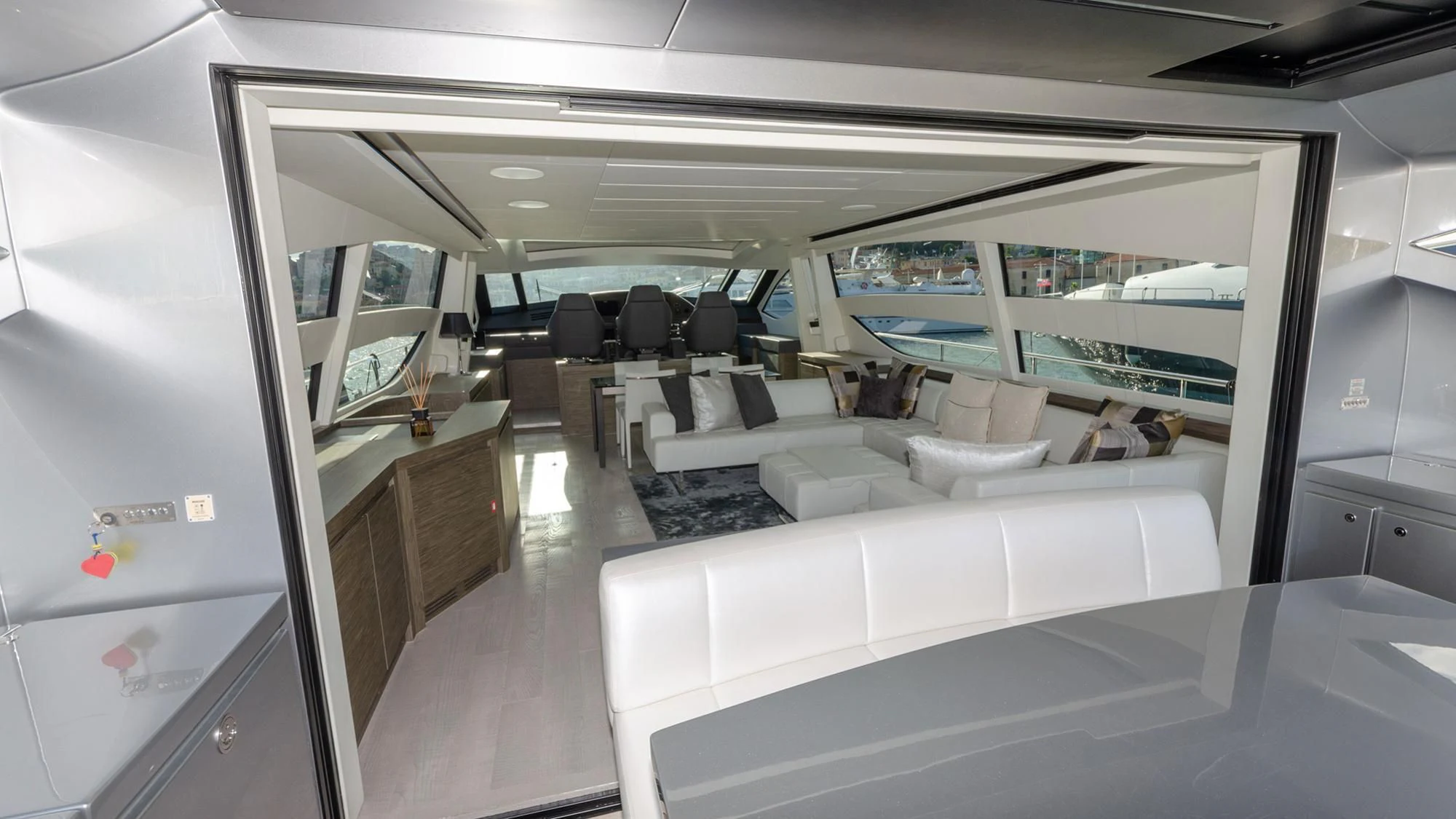 inside of a vehicle aboard BAGHEERA Yacht for Sale