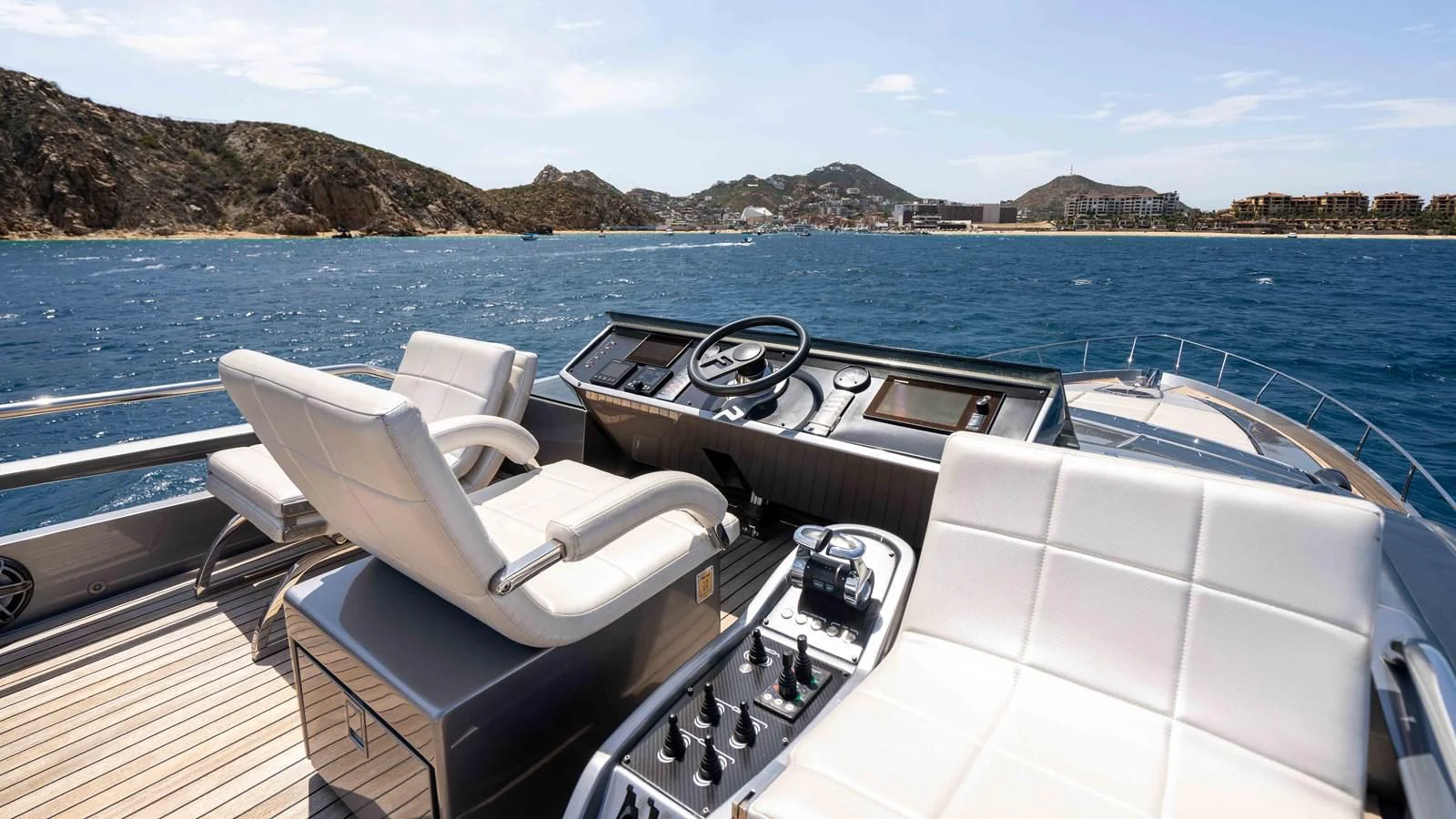 a boat on the water aboard UPTOWN GIRL Yacht for Sale