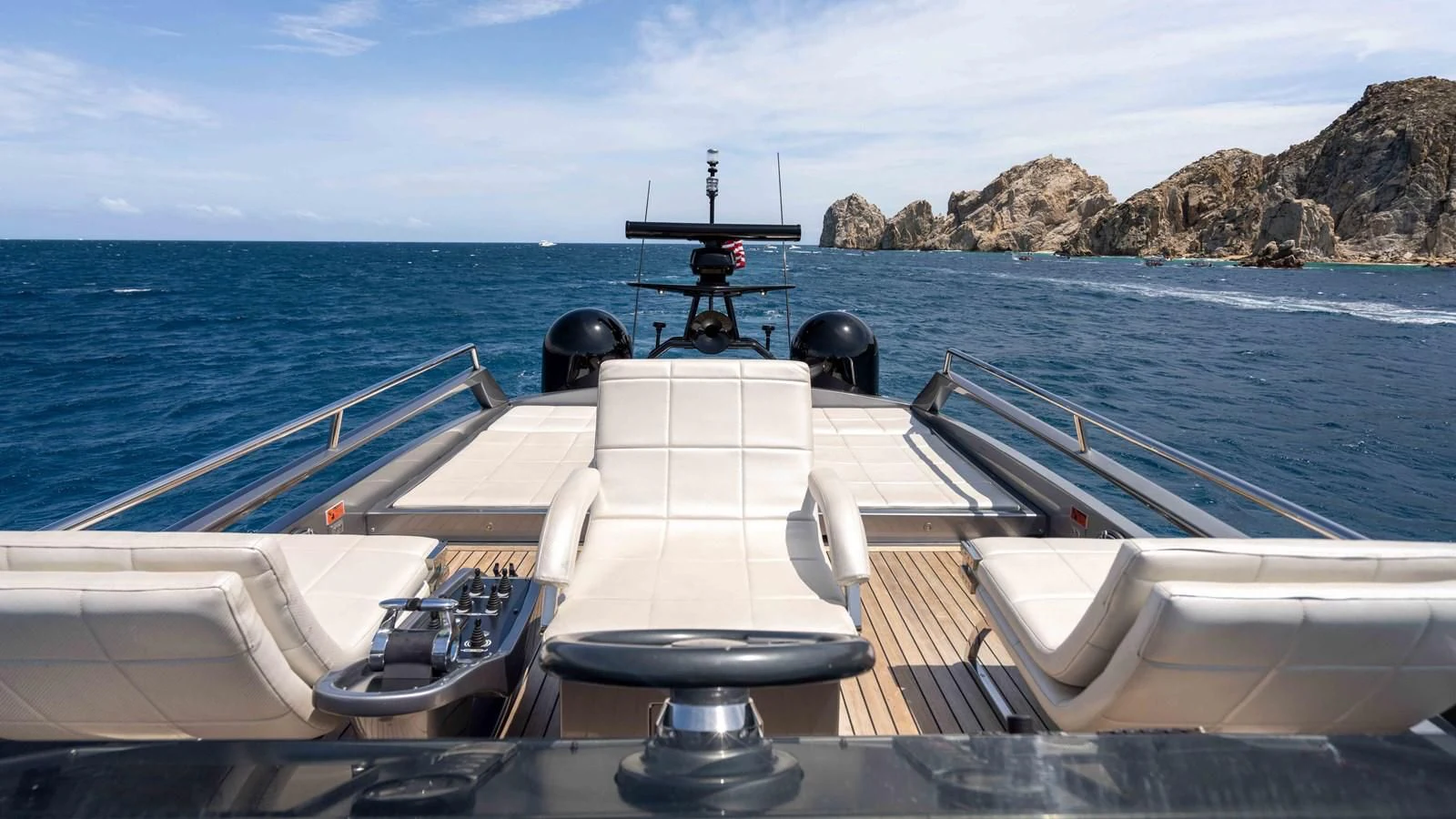 a boat on the water aboard UPTOWN GIRL Yacht for Sale
