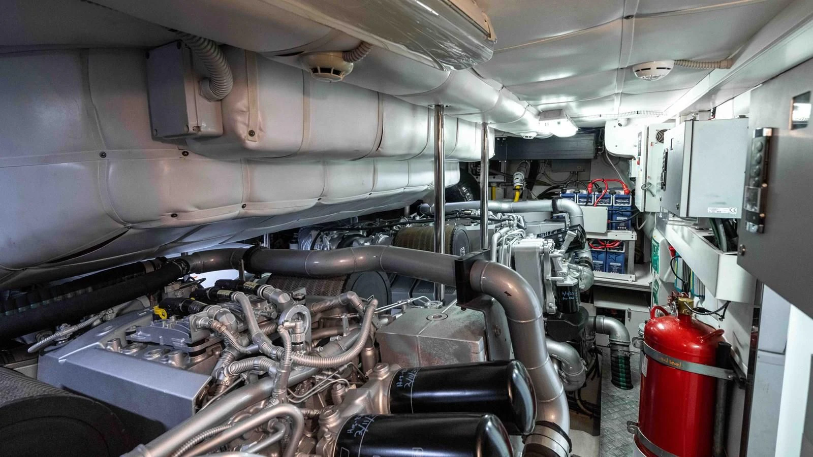a large machine with pipes aboard UPTOWN GIRL Yacht for Sale
