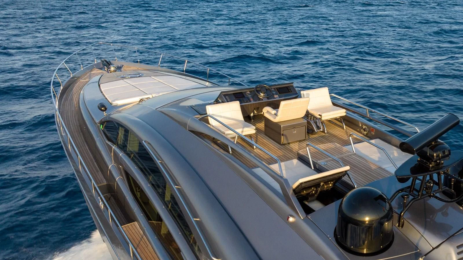 a boat on the water aboard UPTOWN GIRL Yacht for Sale