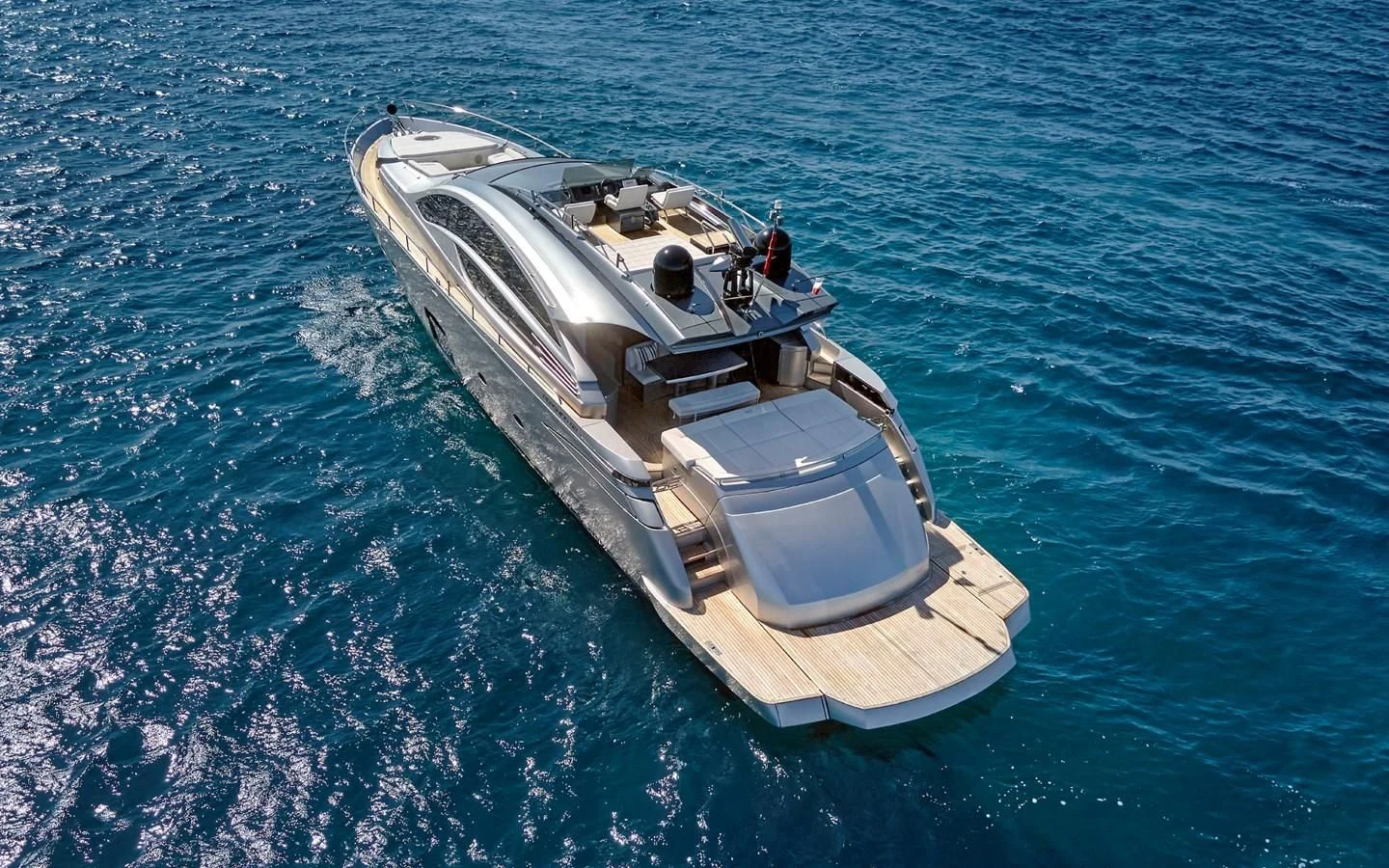 a boat in the water aboard UPTOWN GIRL Yacht for Sale