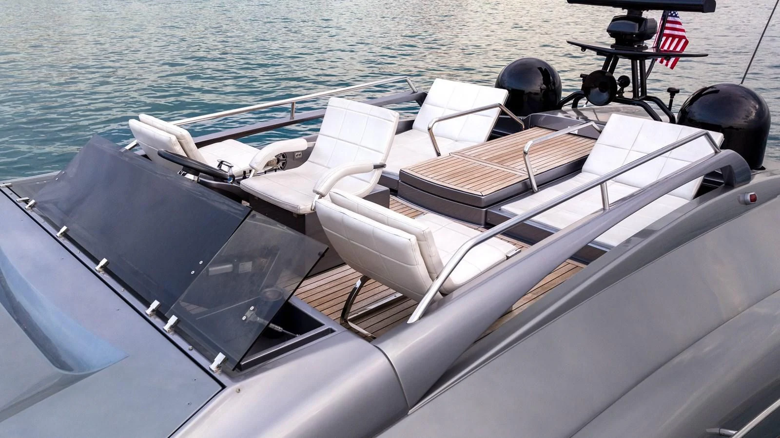 a boat on the water aboard UPTOWN GIRL Yacht for Sale