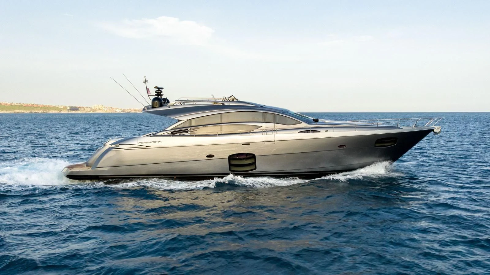 a boat in the water aboard UPTOWN GIRL Yacht for Sale