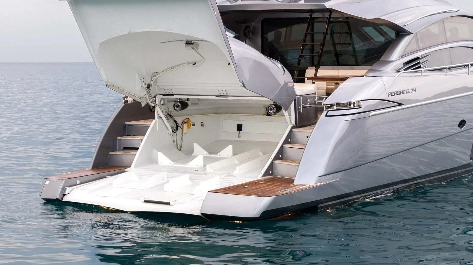 a boat on the water aboard UPTOWN GIRL Yacht for Sale