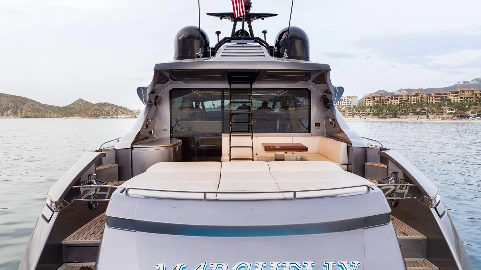 a boat on the water aboard UPTOWN GIRL Yacht for Sale