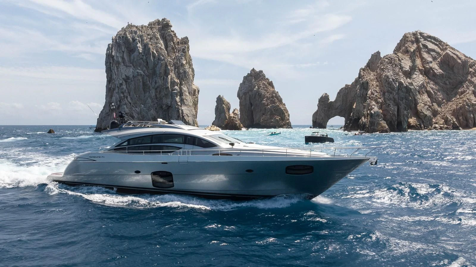 a boat in the water aboard UPTOWN GIRL Yacht for Sale