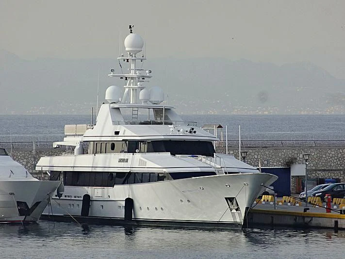 a large white boat in the water aboard MYSORAH Yacht for Sale