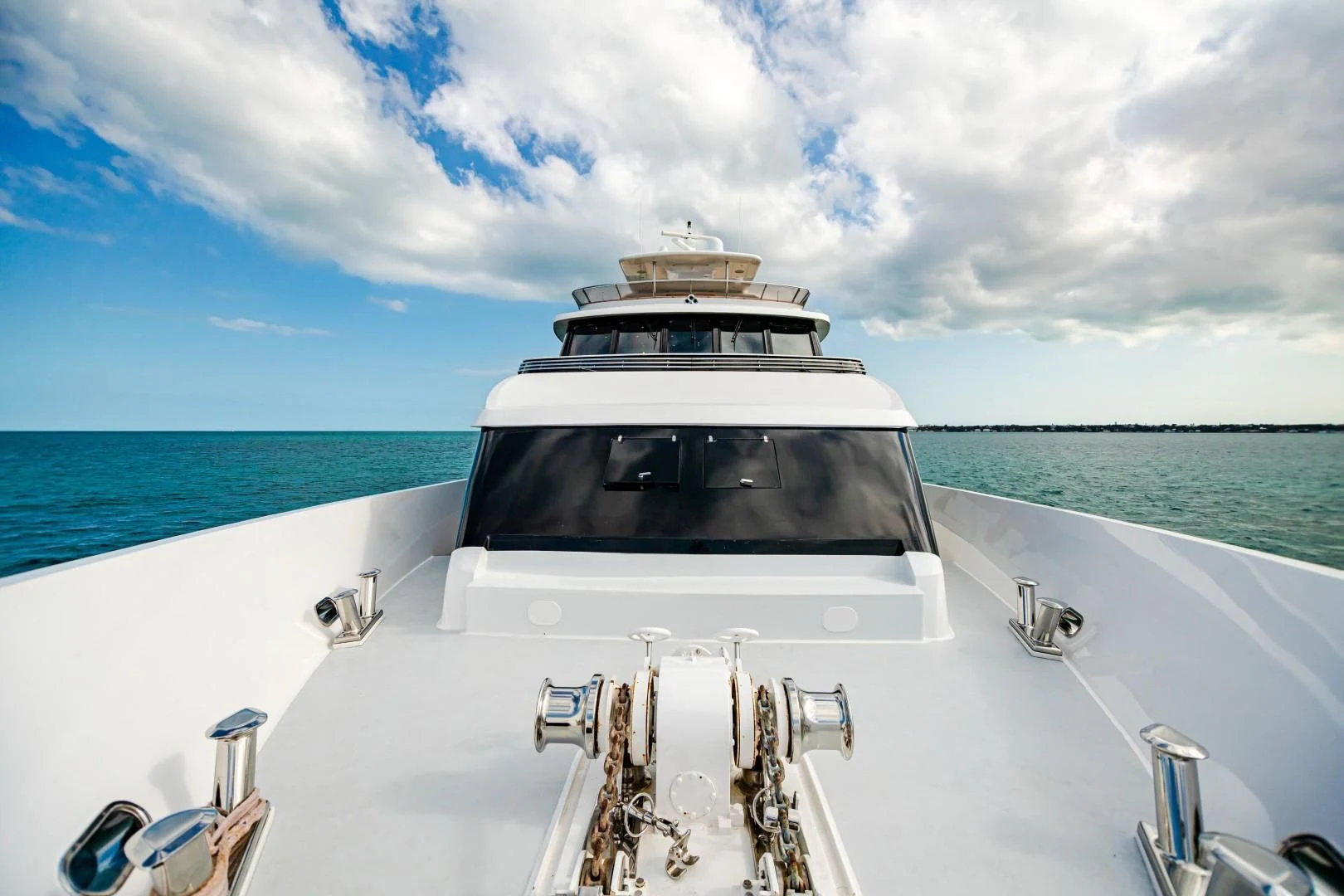 a boat on the water aboard SEA AXIS Yacht for Charter