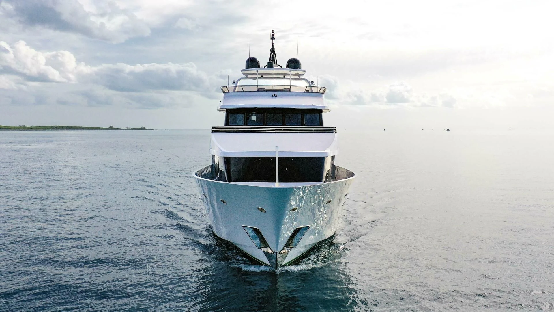 a boat in the water aboard SEA AXIS Yacht for Charter
