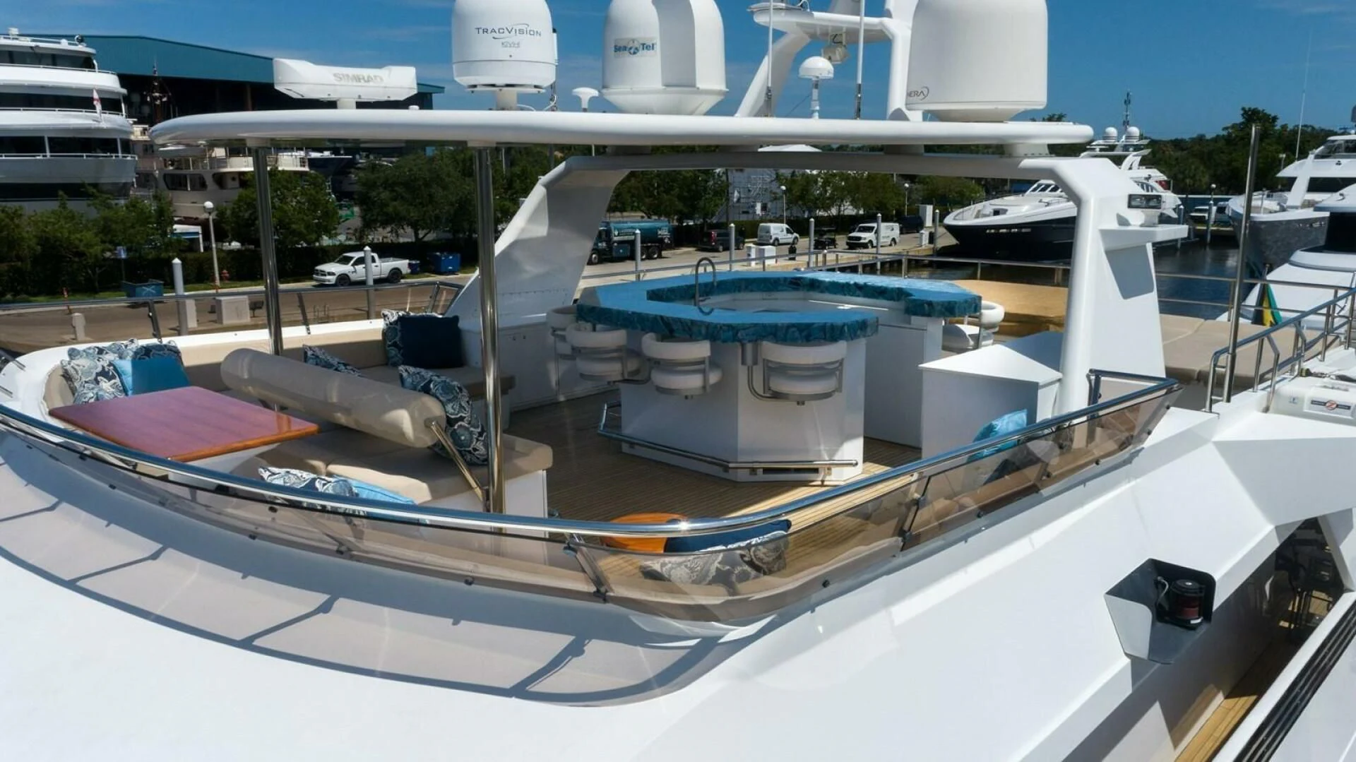 a boat on the water aboard SEA AXIS Yacht for Charter