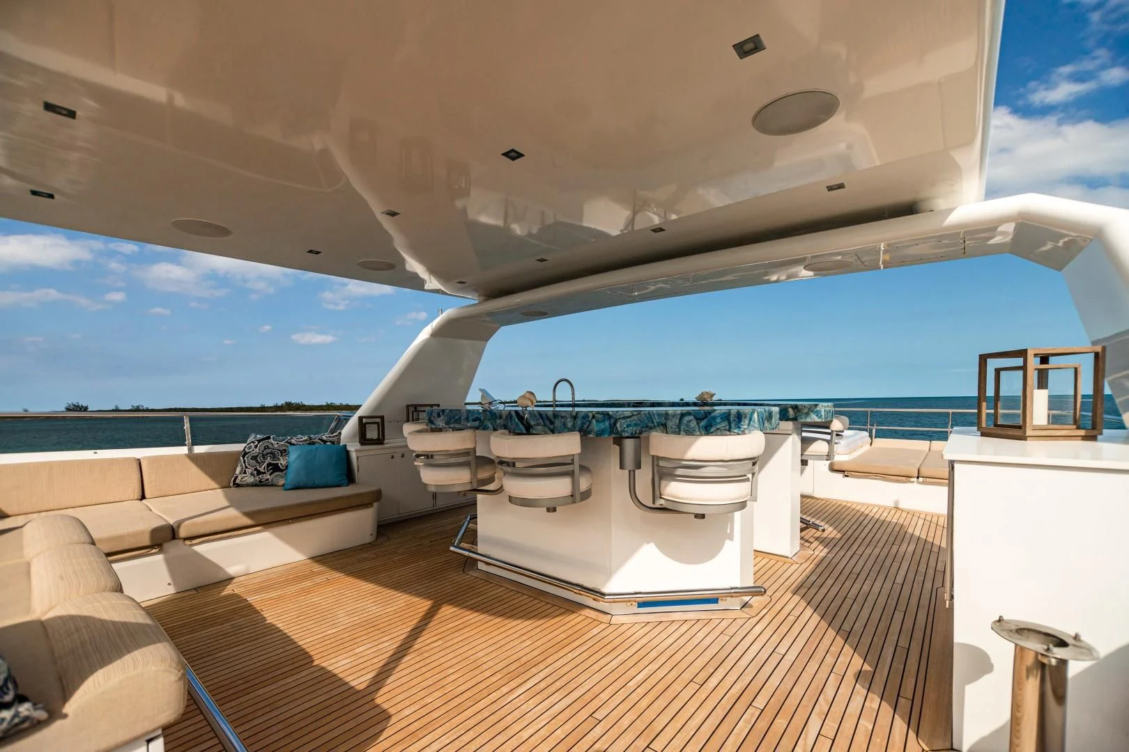 a boat on the water aboard SEA AXIS Yacht for Charter