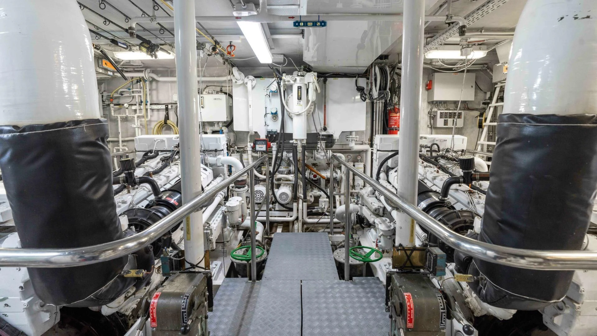 a room with machinery aboard SEA AXIS Yacht for Charter