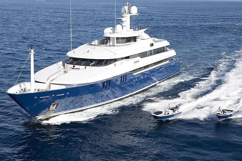 a large white ship aboard SARAH Yacht for Sale