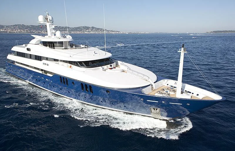 a white yacht in the water aboard SARAH Yacht for Sale