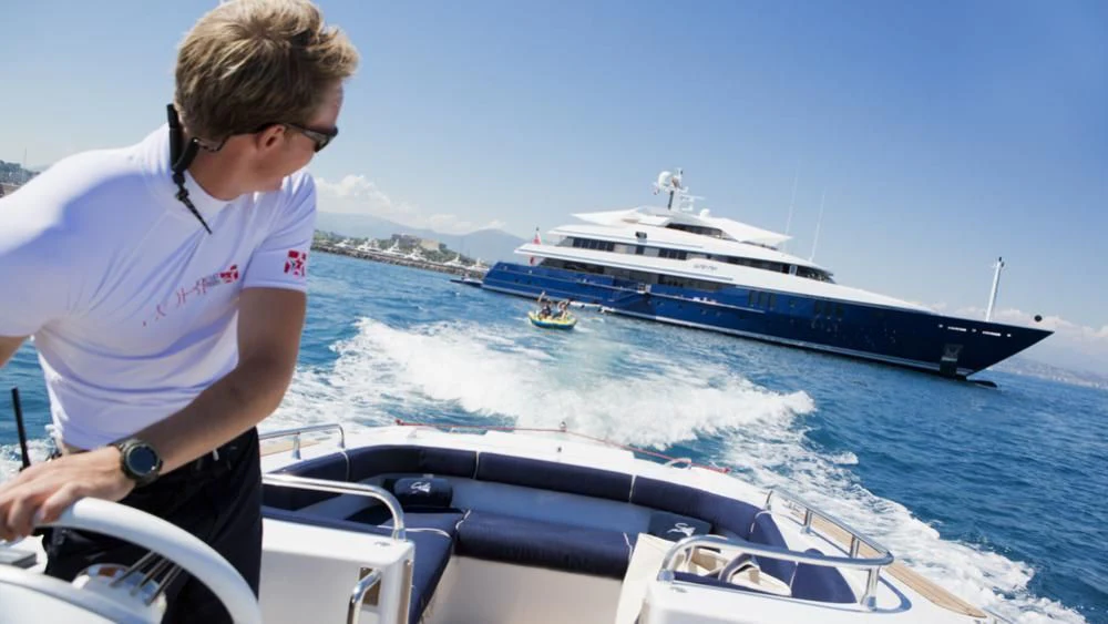 a man on a boat aboard SARAH Yacht for Sale