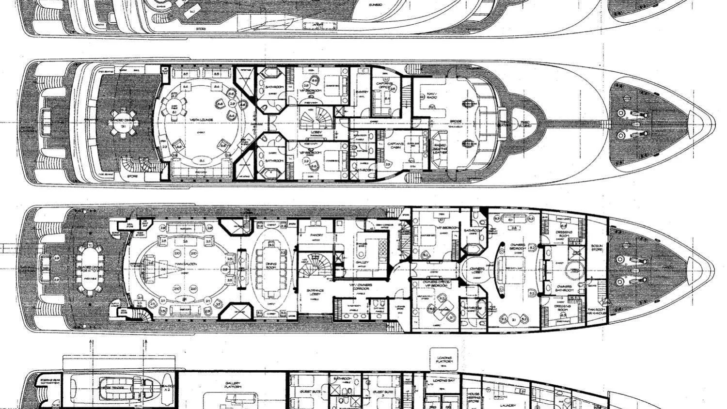 diagram, engineering drawing aboard SARAH Yacht for Sale