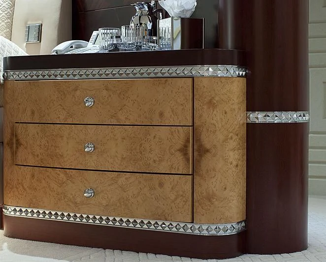 a wooden chest of drawers aboard SARAH Yacht for Sale