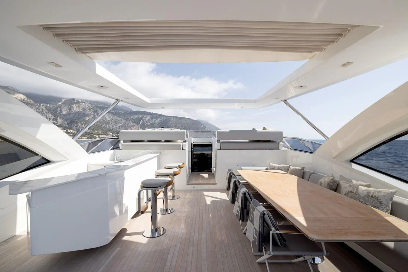 a boat on the water aboard AZIMUT GRANDE 32M Yacht for Sale