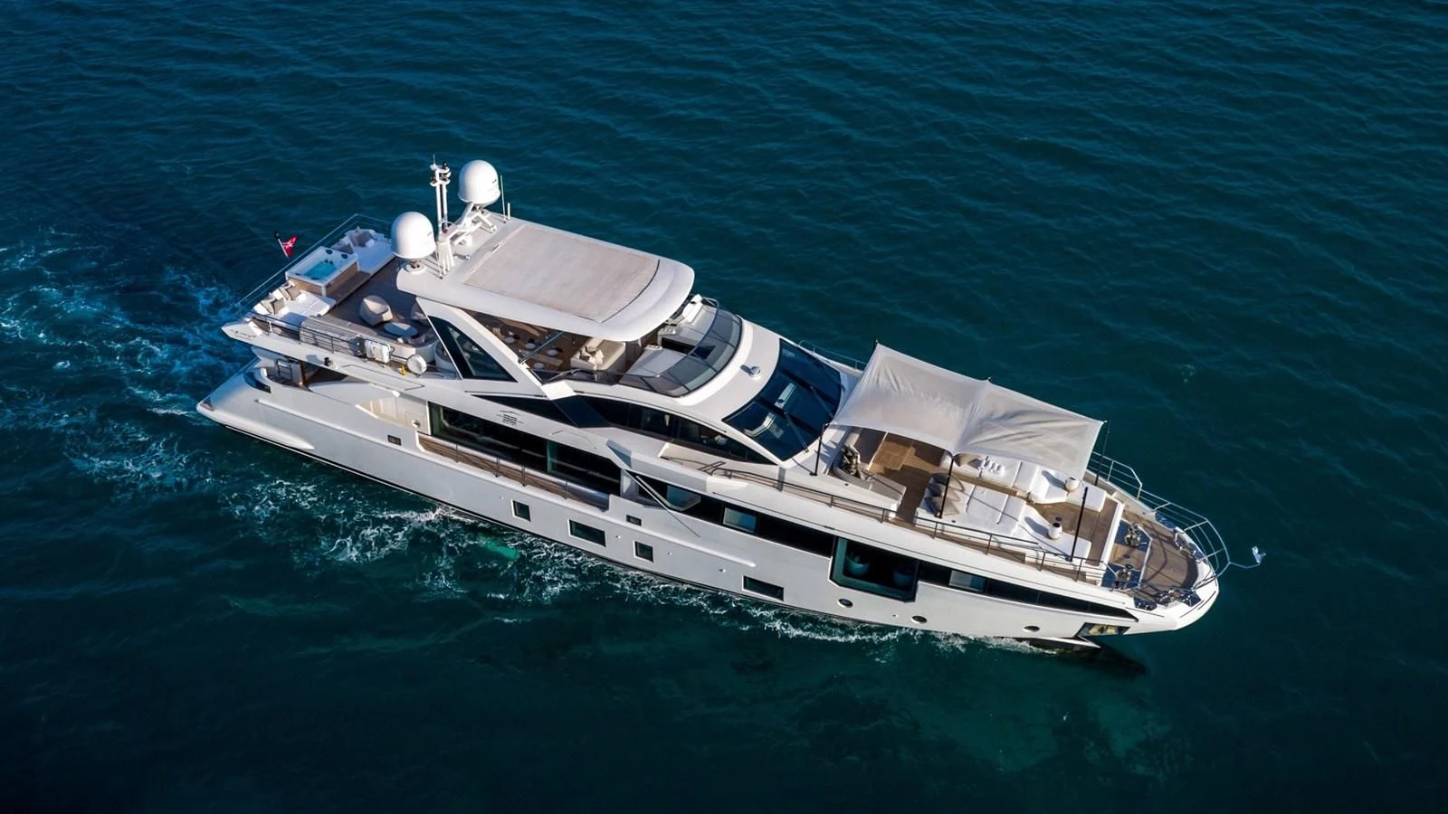 a boat in the water aboard AZIMUT GRANDE 32M Yacht for Sale