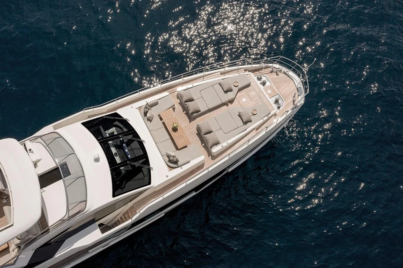 a ship in the water aboard AZIMUT GRANDE 32M Yacht for Sale