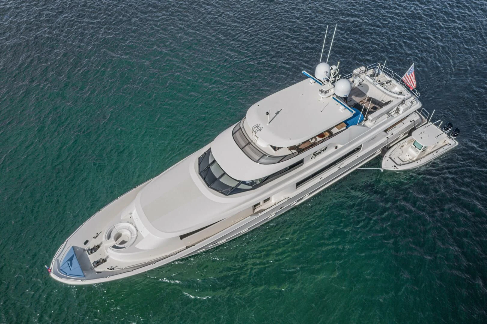 a boat on the water aboard LIBERTAS Yacht for Sale
