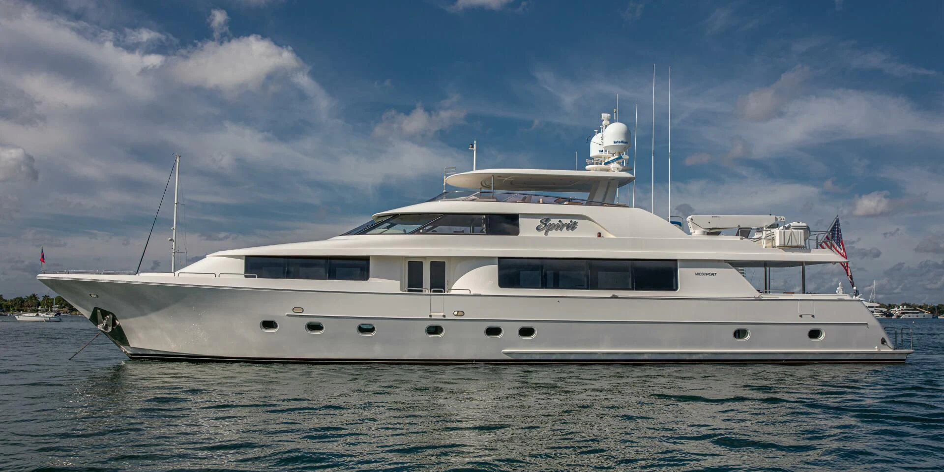 a large white yacht aboard LIBERTAS Yacht for Sale