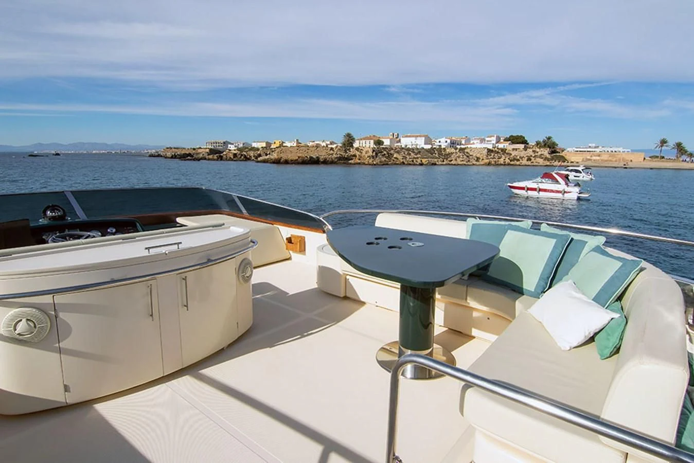 a boat on the water aboard MACAMI Yacht for Sale