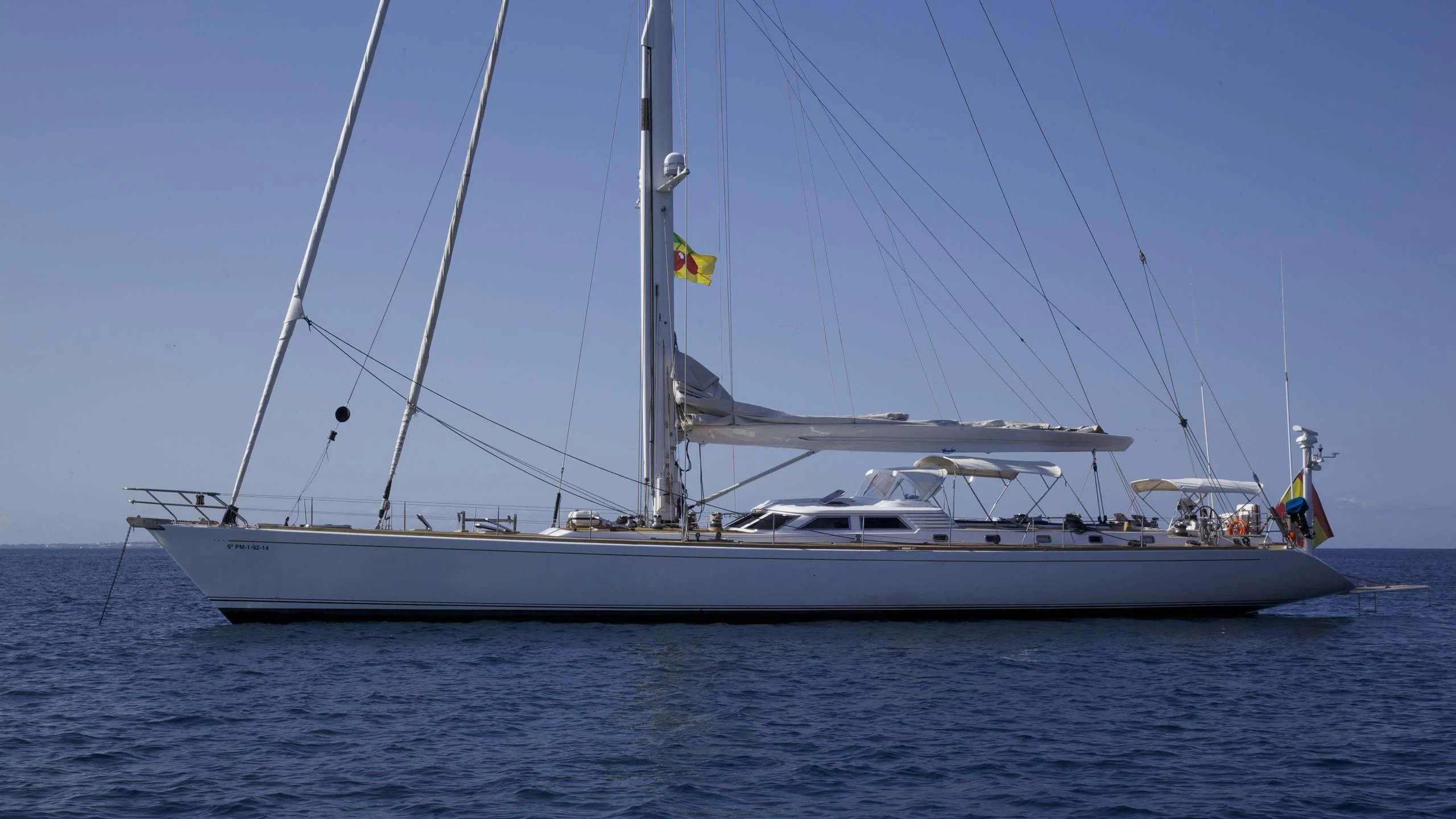 a boat on the water aboard EL BAILE Yacht for Sale
