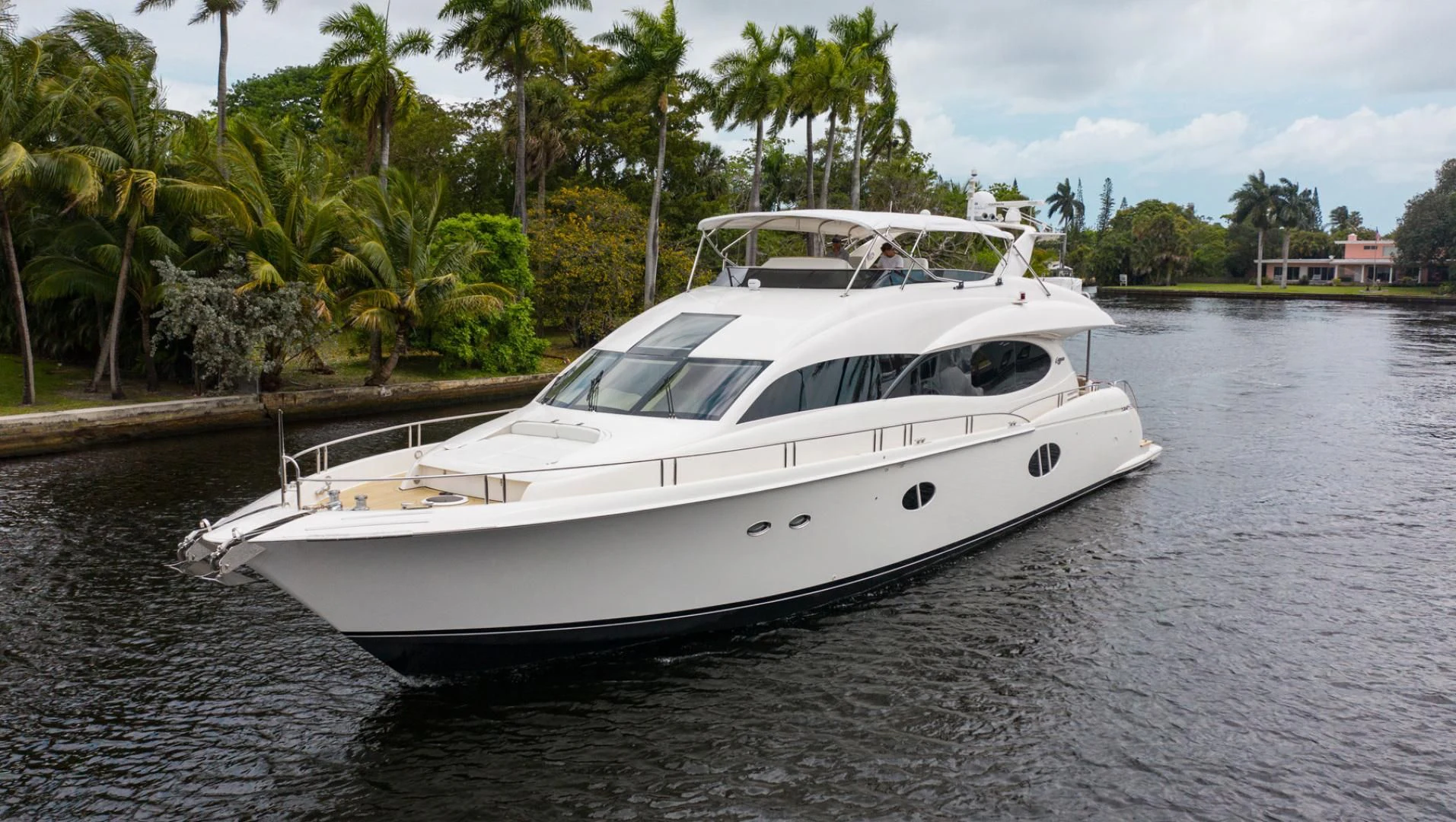 a white boat on the water aboard 26 NORTH Yacht for Sale