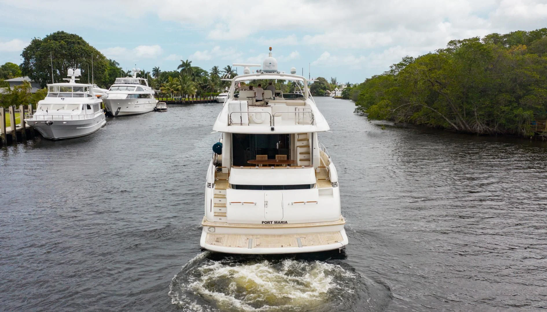 a group of boats on a body of water aboard 26 NORTH Yacht for Sale