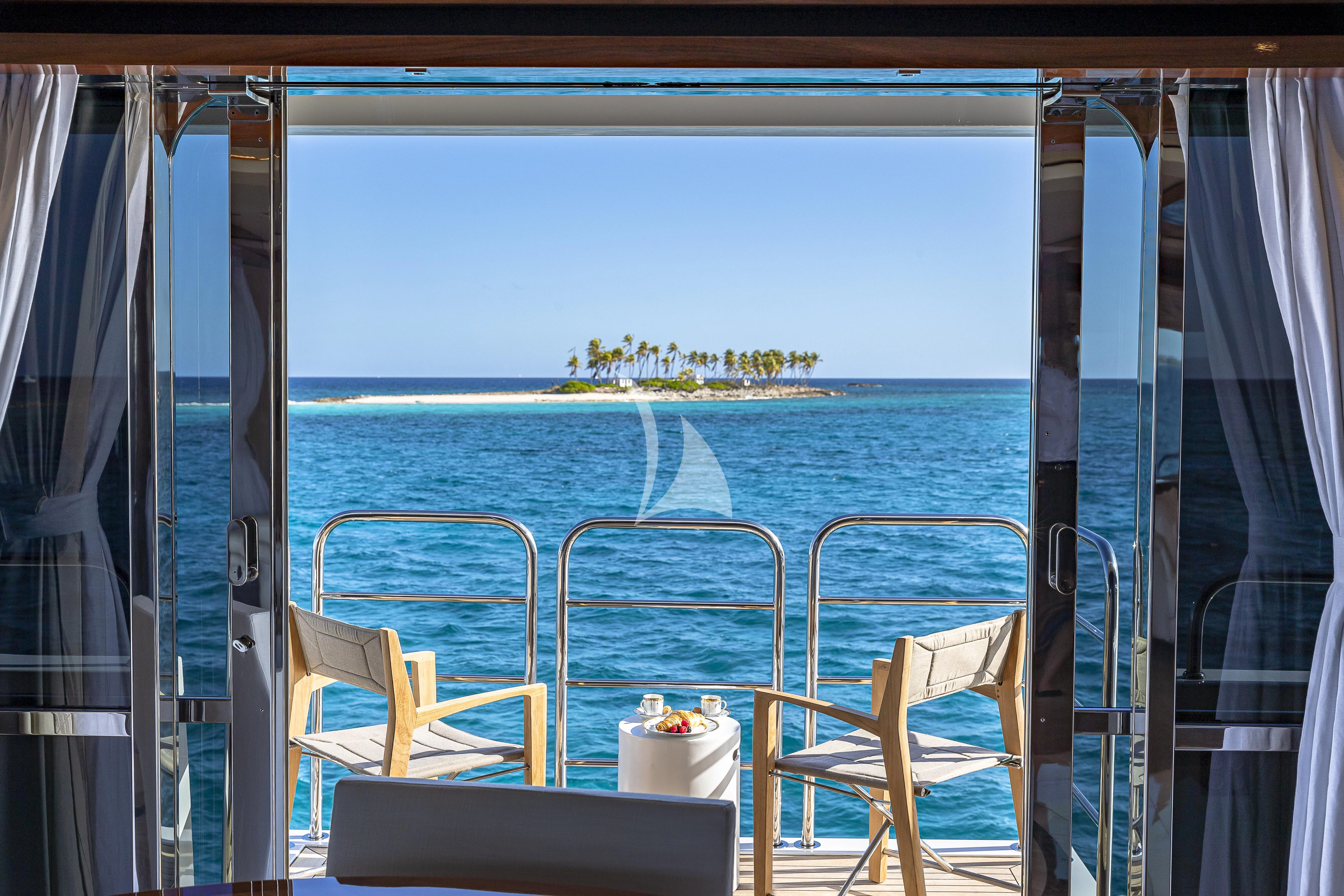 a boat on the water aboard ALESSANDRA III Yacht for Charter