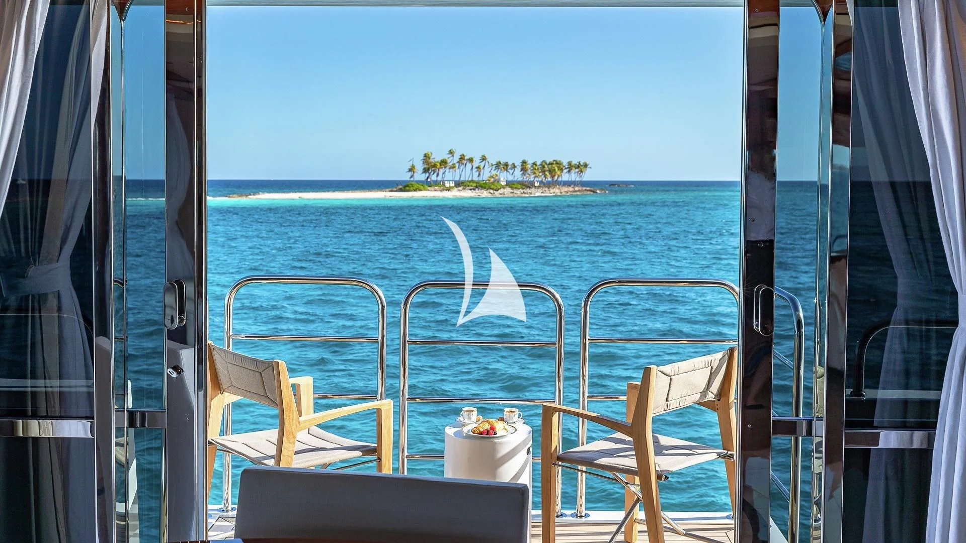 a boat on the water aboard ALESSANDRA III Yacht for Charter