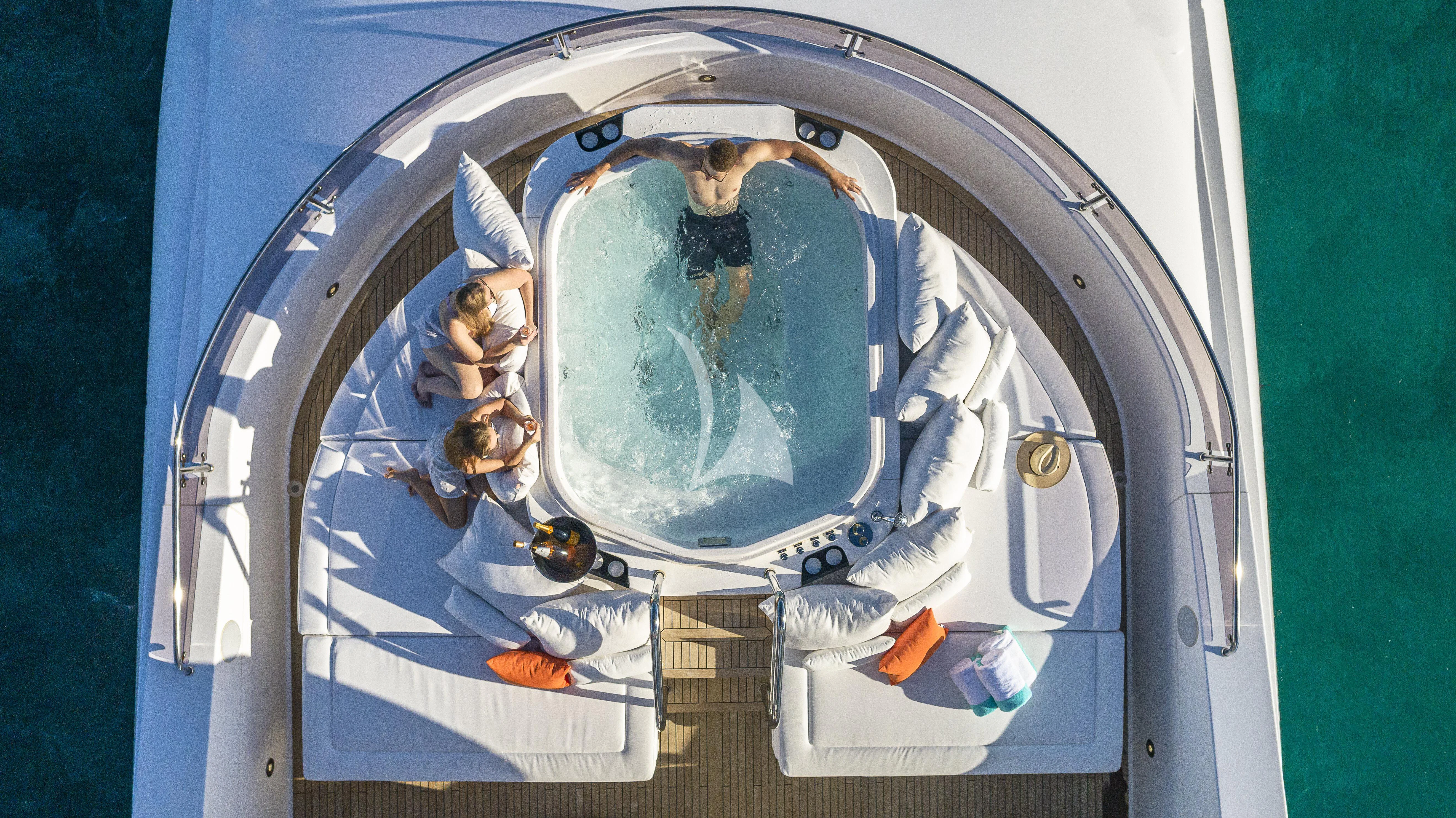 a view of a plane's cockpit aboard ALESSANDRA III Yacht for Charter