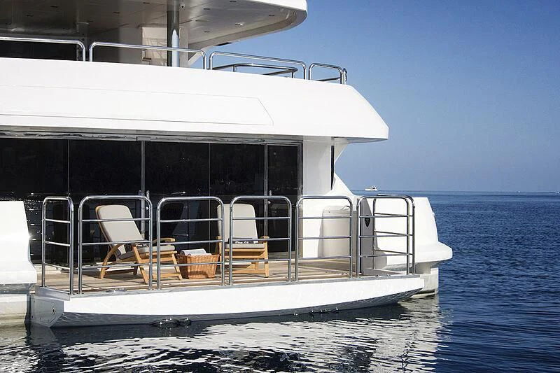 a boat on the water aboard ALESSANDRA III Yacht for Charter
