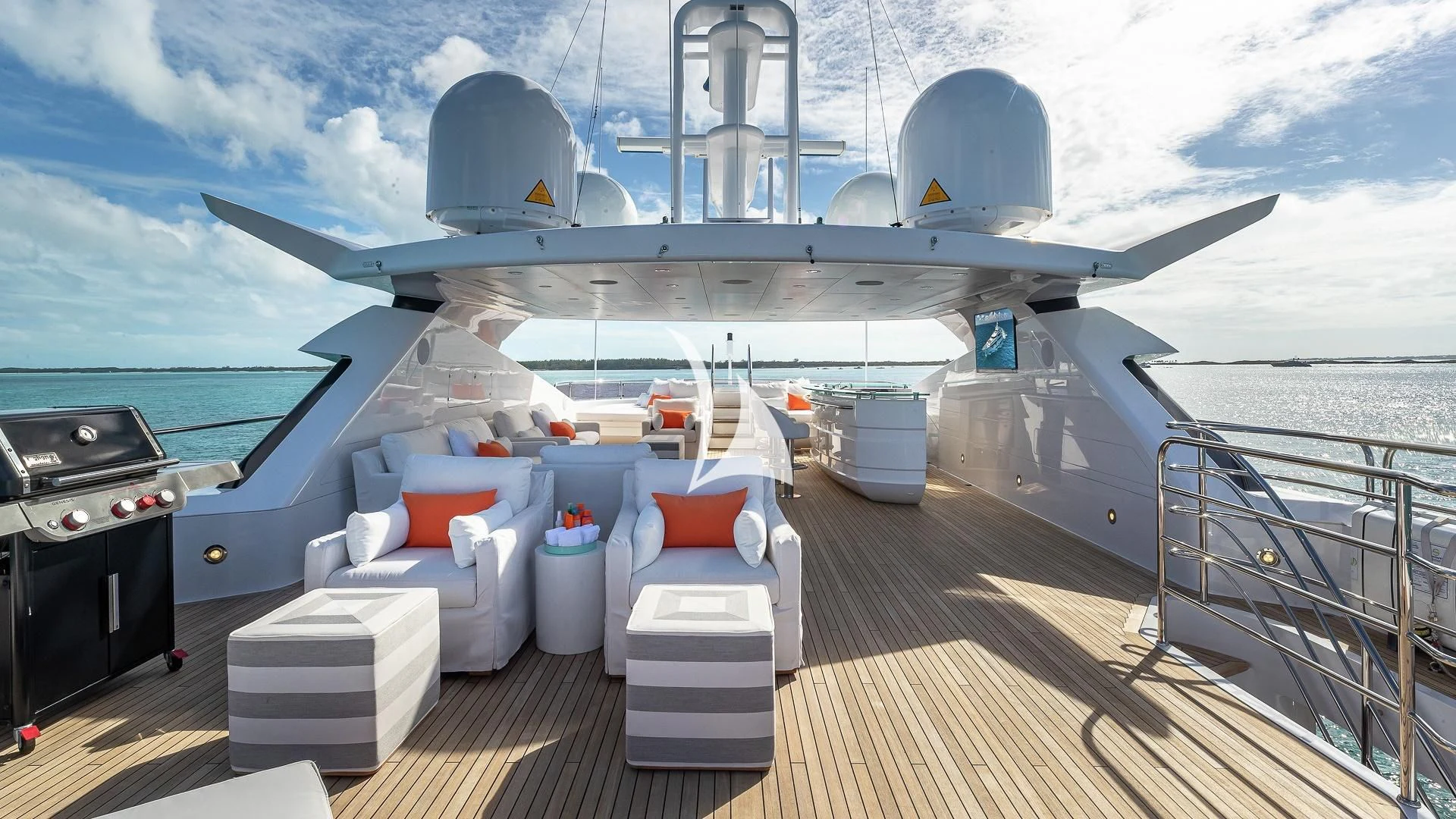 a deck of a ship aboard ALESSANDRA III Yacht for Charter