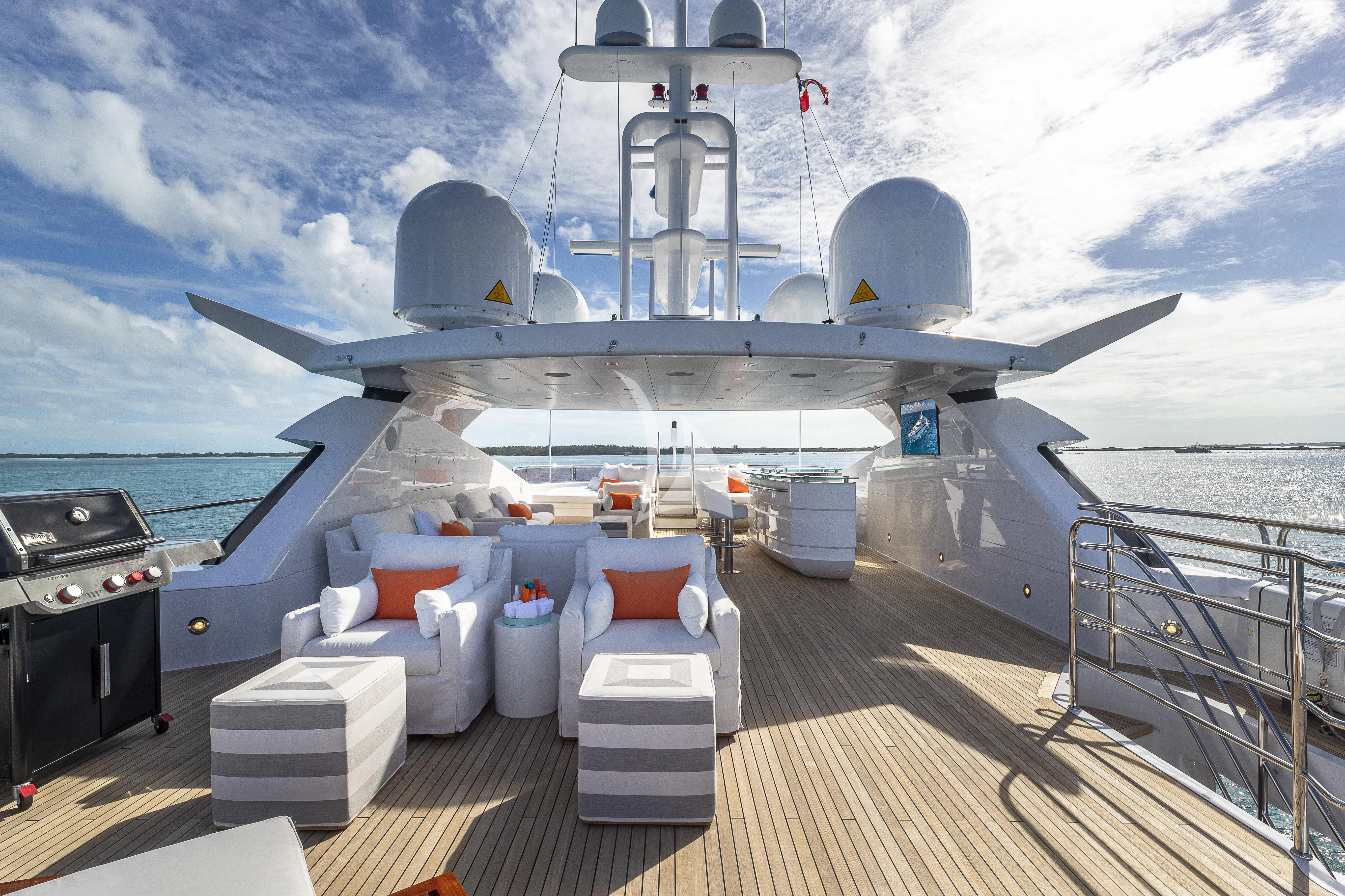 a deck of a ship aboard ALESSANDRA III Yacht for Charter