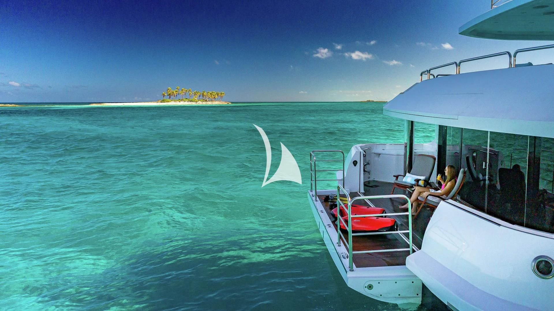 a boat on the water aboard ALESSANDRA III Yacht for Charter