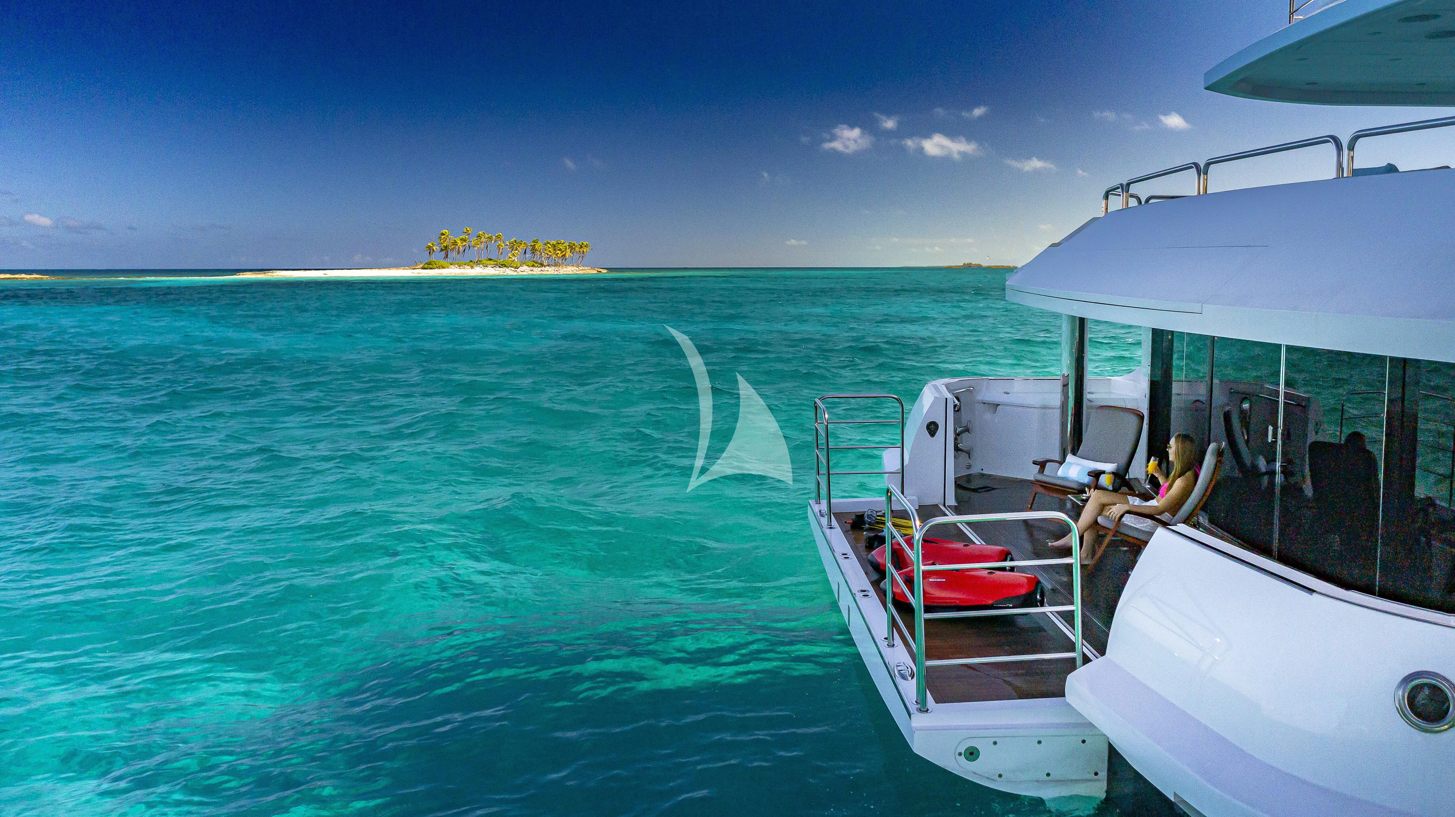 a boat on the water aboard ALESSANDRA III Yacht for Charter