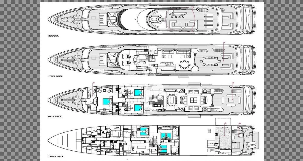 diagram aboard ALESSANDRA III Yacht for Charter