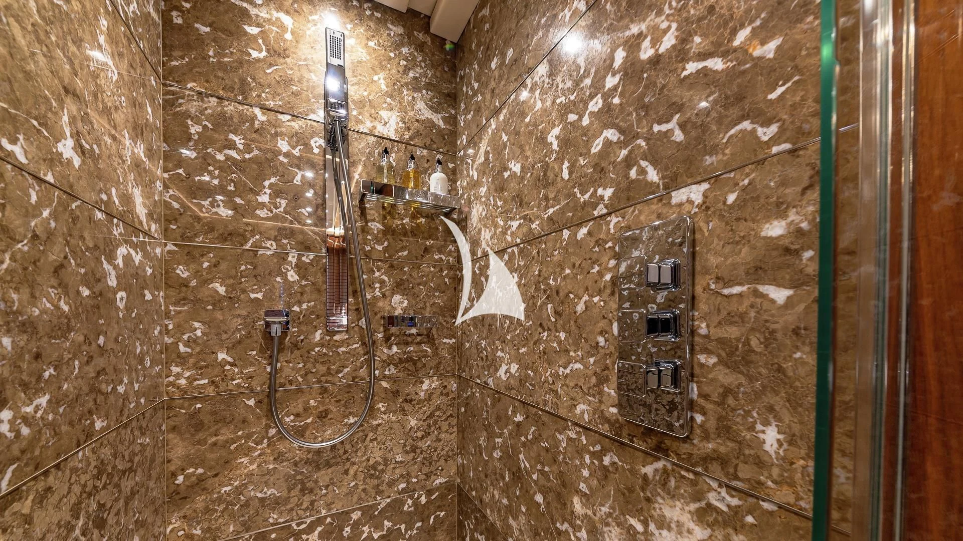 a large metal object on a brick surface aboard ALESSANDRA III Yacht for Charter