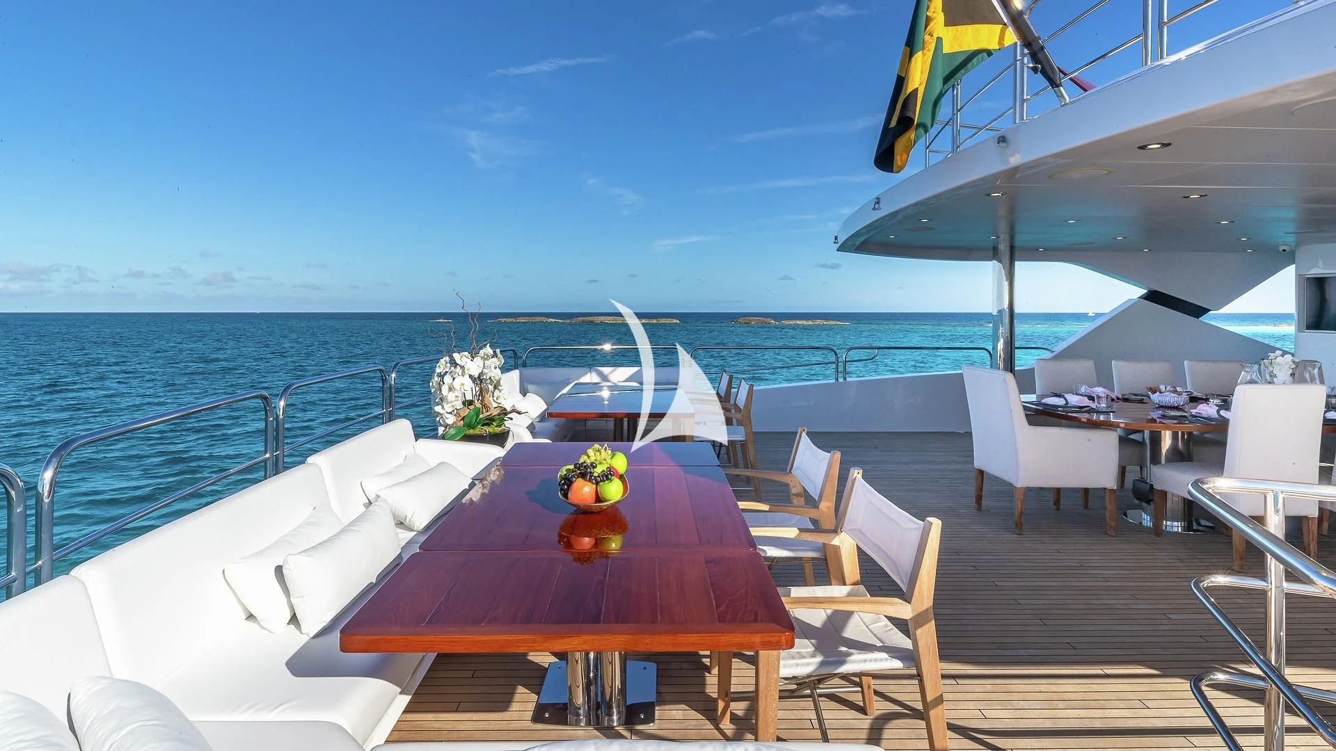 a boat on the water aboard ALESSANDRA III Yacht for Charter