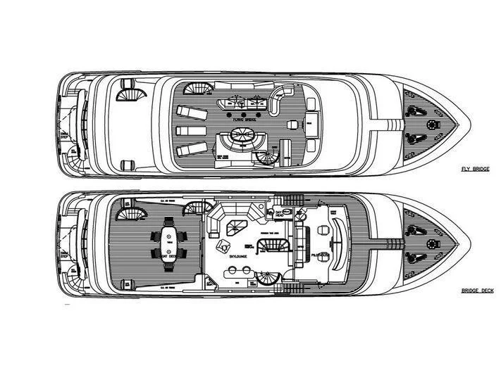 a black and white photo of a car with a number on it aboard BANDIDO I Yacht for Sale